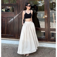 3m LINEN SKIRT, 50% elastic waist, skirt length 97cm, lined in size S M, easy to wear