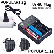 POPULAR 18650 Battery Charger Portable Adapter LED 4 Slots