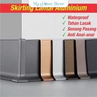 Aluminum Alloy DIY Floor Skirting 48inchi H8cm floor lining waterproof kitchen cabinet bottom lining