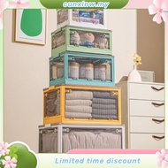 INHO L40-73cm (26-143 Litre) 5 Door Opening Transparent Large Foldable Stackable Storage Box