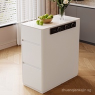Small Island Table Single Cabinet Small Size Narrow Island Table Dining Table Integrated Kitchen Mov
