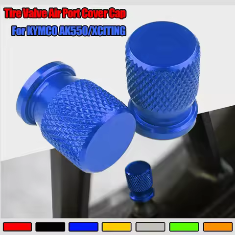 2Pcs CNC Motorcycle Tire Valve Air Port Caps Cvoer For KYMCO AK550 AK 550 XCITING 250 300 350 400 40