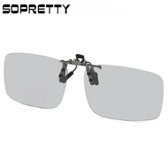 New Arrival Polarized Photochromic Flip up Sunglasses Clips for Myopia glasses Retro Pilot Glass Cli