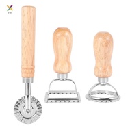 3PCS Ravioli Pasta Cutter Set, Ravioli Stamp Maker with Wooden Handle Ravioli Cutter Pasta Cutter fo