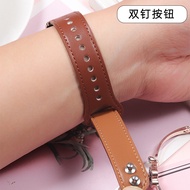 Ancient Trendy Genuine Leather Strap Female Suitable for Tissot 1853 Xinyuan Yunchi Duruer Zhenshi Beige Watch Strap Bracelet