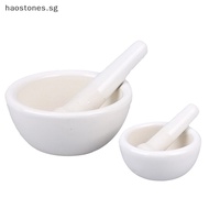 Hao 60/80/100mm Mortar Pestle Spice Crusher Ceramics Bowl Tough Foods Pepper Gingers SG