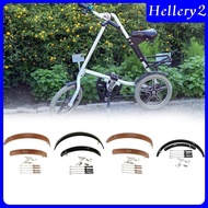 [Hellery2] Folding Bike Mudguard Front &amp; Rear Fenders Wheel Protection for Bike