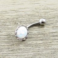 Medical Steel opal Stone opal Belly Button Ring Piercing Jewelry