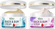 Nutrainix Organics Back &amp; Bum Scrub and Cream Combo Pack - 50+50g