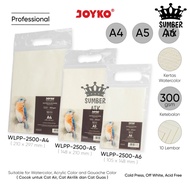 Watercolor Paper 300 gsm 10 Sheets Joyko WLPP-2500 A6 A5 A4