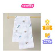 Khăn gạc sợi tre in hình Animo BM8X (60x120cm)