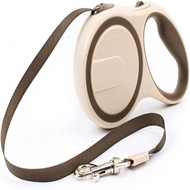 HYCYYFC 3/5M Long Retractable Dog Leash, Extendable Up to 30kg for Small, Medium Dogs (Brown, 5m)