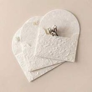 5/10pcs Handmade White Embossed Envelopes, Size 3.9 Inches X 2.83 Inches (9.9cm X 7.2cm), Suitable F