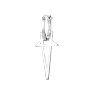 Original Dark Pioneer Personalized Design Cyberpunk Pentagram Earrings Neutral Earnail Accessories
