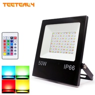 Hot selling RGB IP65 Led Flood Light 50W 30W 10W  SMD Led Flood Lamp Reflect Led remote control Outd