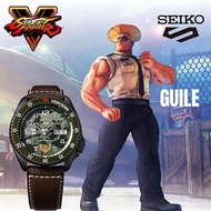 SEIKO 5 Sports Street Fighter V GUILE Green Dial Limited Edition Watch SRPF21K1