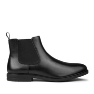 Prabu - Aksa Black Men's Leather Chelsea Boots