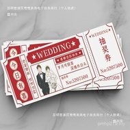 A Wedding Card One Piece Prize Voucher Ready Stock Wedding Hot Tearable Coupon Wedding Voucher Posit