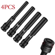 4pcs 8/10/12/14mm 1/2" Drive Deep Impact Socket Set Hex Socket Drive Deep Impact Socket CR-V Steel f