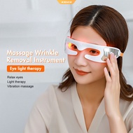 Beauty  3D LED Light Therapy Eyes Mask Massager Heating SPA Vibration LED Face Mask Eye Bag Wrinkle Removal Fatigue