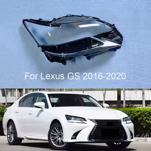 Car Headlamp Lens For Lexus GS GS200 GS300 GS350 GS450 2016-2020 Car Headlight cover Headlamp Lens A