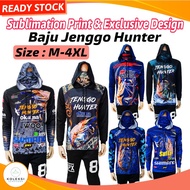 KOLEKSI SEMPURNA Baju Pancing Udang Galah Baju Mancing Lengan Panjang Udang Jenggo Hunter Shirt Jersey Shrimps Hunter