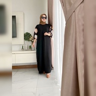 SARAH DRESS GAMIS/ CRINGKLE / KOMBINASI RAYON / BUSUI
