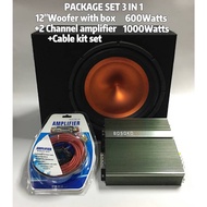 Bosoko Titanium Spec ~ 2-Channel AMPLIFIER 1000 Watts, BOSOKO 12" woofer with box 500 W/600 W,Power 