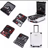 187pcs Tool Set Mechanics Tool Kit Wrenches Socket With Aluminium Luggage Tool Box
