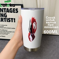 [req custombebas] Tumbler Mug Hot and Cold Drinking Glass Stainless Steel Double Layer 500ml Solo Mo