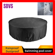 SDVS Outdoor Round Swimming Pool Cover Rainproof Dustproof Round Table Cover Garden Furniture Cover Swimming Pool Accessories SDBV