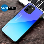 Vivo Y28 - Softcase Glass Kaca - Casing Vivo Y28 - Terbaru Case Vivo Y28