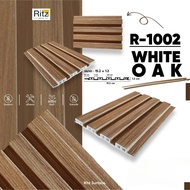 ระแนงไม้เทียม ภายใน รุ่นบาง 1.2 x 15.2 x ยาว 200 ซม สี White Oak แบรนด์ Ritz Surface