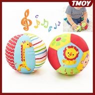 TMOY Soft Cloth Rattle Ball Baby For 0-36 Months Stuffed Baby Play Ball Sensory Toy