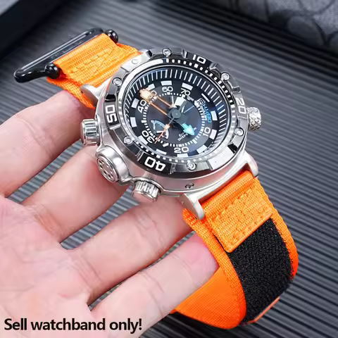 Modified Breathable Nylon strap For Citizen BN2029-01E BN2021-03E BN2024-05E Big/Huge Monster Nylon 