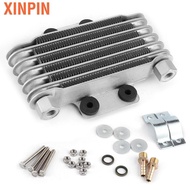 Xinpin 6 Row Oil Cooler Engine Silver Motorcycle Universal