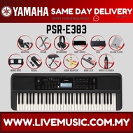 Yamaha PSR-E383 61-Keys Keyboard w/Bench,Stand, Pedal And Accessories ( PSRE383 PSR E383 ) Replace P