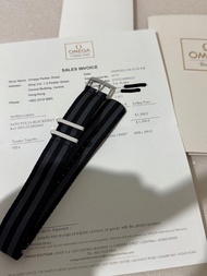 Omega NATO 黑灰相間錶帶 20mm