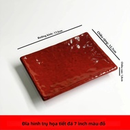 7-Inch Phong Cách Nhật Bản Đĩa Sushi Hình Chữ Nhật Đa Năng Hình Vuông Xiên Món Ăn Cho BBQ Ceviche Dụ