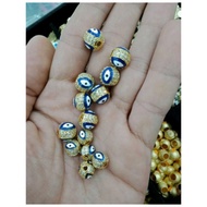 Evil eye gold ,evil eye bracelet spacer sold per piece