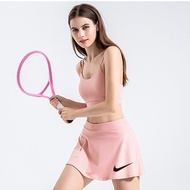 2024 New Badminton Skirt Sports Short Skirt Tennis Table Tennis Volleyball Skirt Bottom Anti Light Skirt Golf Skirt