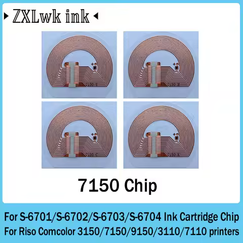 For Riso 7150 Chip For Riso S-6701 S-6702 S-6703 S-6704 Ink Cartridge Comcolor 3150 7150 9150 3110 7