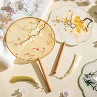 Ancient Fan Chinese Style Exquisite Embroidered Dance Group Fan Classical Dance Handmade Traditional