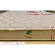 GETHA Sunny 5, 5" (12cm) thickness 100% Natural Latex Mattress in Single & Super Single. BEST For th