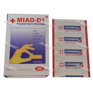 50pcs Waterproof Fabric Plaster Hand Plaster Wound Dressing Bandage Plaster Luka Plaster Tangan