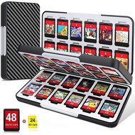 【In stock】Nintendo Switch with 48 Games Card Slot&amp;24 Micro SD Cartridge Slots, Switch Game Holder for Switch/OLED/Lite, Portable Hard Shell Travel Storage Switch Cartridge Case YXW