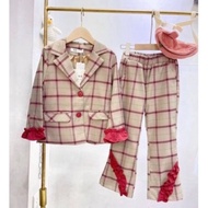 Imported GIRLS' SQUARE BLAZER SET V-1870