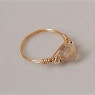 14k Gold Filled (Suasa) Cincin Kristal