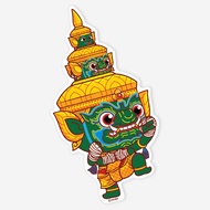 Waterproof Ramakien Sticker-Thotsakan Thai Ancient Boxing-With Rope