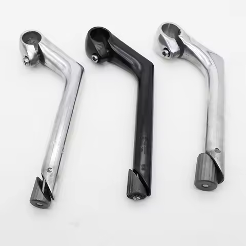 All aluminum gooseneck stem extension 80*25.4*22.2/25.4*180L retro bicycle stem electric bicycle bik